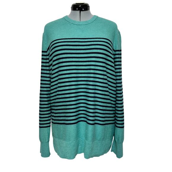 Banana Republic Striped Coast Crew Neck Pullover Unisex Preppy Sweater Sz: XL - Picture 1 of 6